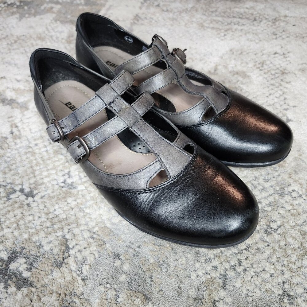 Earth Cute Mary Jane Shoes - Black & Gray.